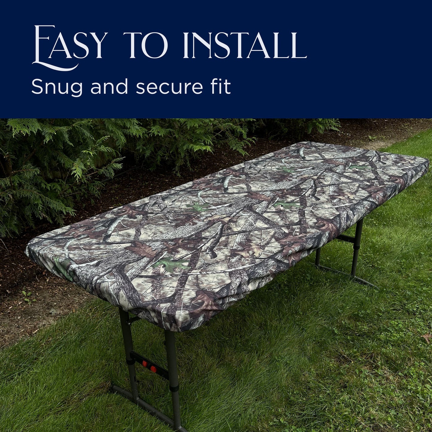 TRUETIMBER® Camo Picnic Table Cover and Bench Covers (set) with Elastic Fit