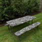 TRUETIMBER® Camo Picnic Table Cover and Bench Covers (set) with Elastic Fit