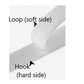 1", 2" & 4" Wide White Sew on (Loop Side Only) Non-Adhesive Fastener Tape Velcro