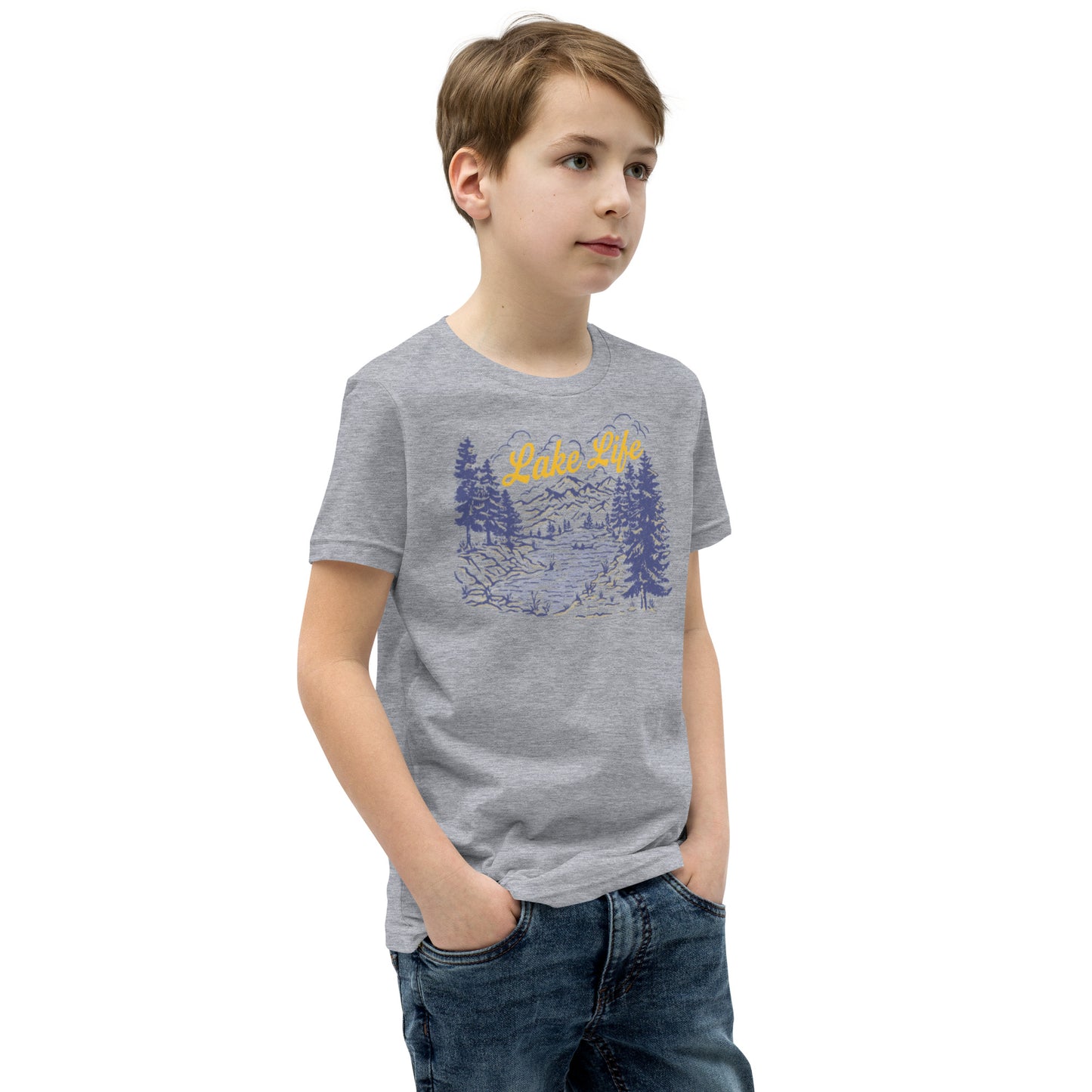 Lake Life Retro Youth Short Sleeve T-Shirt sizes S-XL