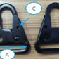 1.5in Heavy Duty HK Snap Hooks Black Metal Attach Webbing Belt Clips Carrying Tools