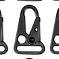 1in Heavy Duty HK Snap Hooks Black Metal Clip Hooks Attach Webbing Belt Clip Keychain Rings Carrying Tools