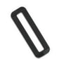 1" Heavy Duty Rectangle Plastic Loop Lock Ring Bar - Durable Webbing Slide Loop for Bags, Straps, and Various Packs