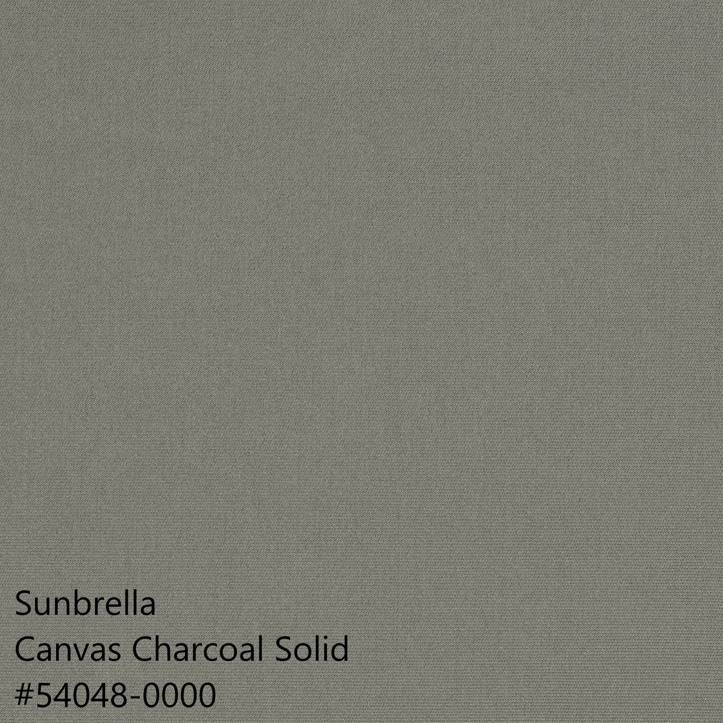 Sunbrella Fabric Canvas Charcoal Solid #54048 Color 54"wide Per Yard Outdoor/Indoor 100% Sunbrella® Acrylic