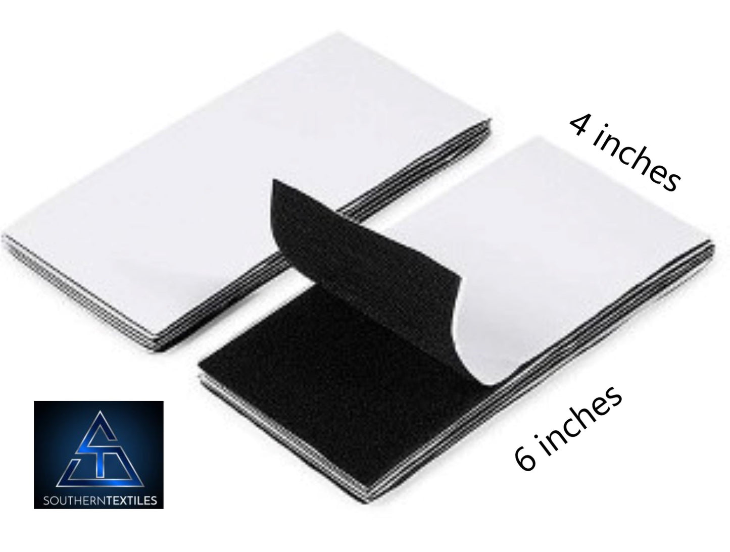 4x6-inch Rectangle Hook and/or Loop Tape Double-Sided Self-Adhesive Mounting Commercial Grade velrco