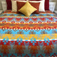 Beacon Blankets Southwestern Wigwam Native American Design Premium Thick Plush Cotton Blend Blanket/Throw