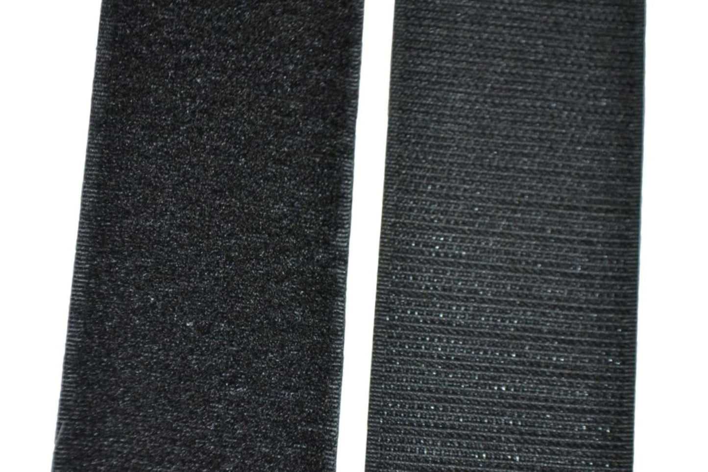 1", 1.5", 2", 3" & 4" Black Sew on (Hook and Loop Tape Set) Nylon Fabric Non-Adhesive Fastener Interlocking Tape