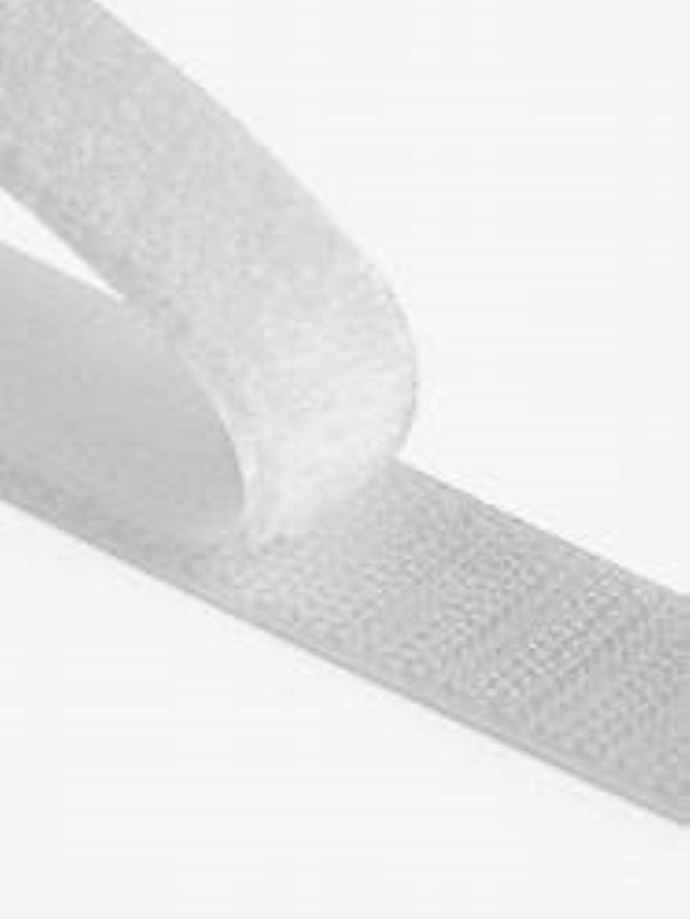 1", 2" & 4" White Sew on (Hook and Loop Tape Set) Nylon Fabric Non-Adhesive Fastener Interlocking Tape